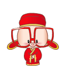 女孩露出搞怪表情2