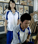 河豚排队生气表情包1