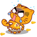 捂嘴哭表情包动图8