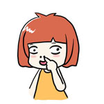 露出讨厌的表情1 露出讨厌的表情1