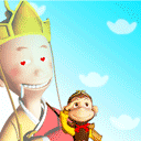 女孩露出搞怪表情8