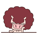 滑稽带两个辫子表情包1