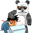 用qq表情包画爱心12